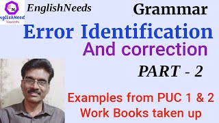 Error Identification and correction PART 2 [upl. by Obocaj650]