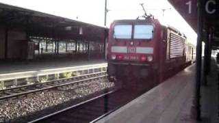 Eine Stunde Bahnhof Freiberg BR 143 140 294 612 VT301 [upl. by Alyahc]