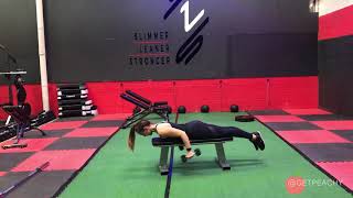 Prone Bench Tricep Kickbacks [upl. by Nixon]