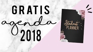 AGENDA para IMPRIMIR GRATIS 2018  UNIVERSIDAD  ESCUELA [upl. by Hakvir]