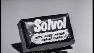 Solvol soap 1961 TV commercial [upl. by Aedni]