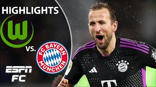 🚨 KANE HITS FOR 21 GOALS 🚨 Wolfsburg vs Bayern Munich  Bundesliga Highlights  ESPN FC [upl. by Agiaf]