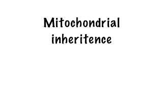 Mitochondrial inheritence  pedigree  mitochondrial diseases with mnemonics [upl. by Notle]