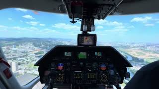 A109 landing at the HBR helicenter in São Paulo Brazil [upl. by Adamik]