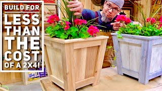 The 6 Planter  Low Cost High Profit  Make Money Woodworking [upl. by Nirahs]