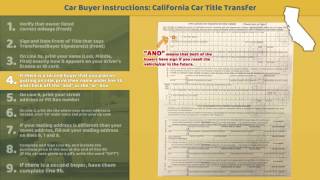 Transfer California Title BUYER Instructions [upl. by Ormand]