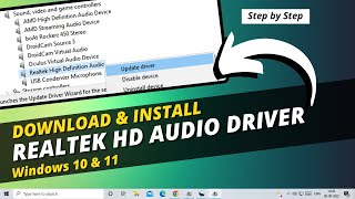 How to Install Realtek High Definition Audio Driver Windows 11 [upl. by Quinlan]