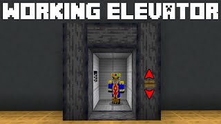 🦅 Minecraft Bedrock 120 Working Elevator Tutorial [upl. by Eugnimod]