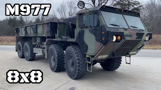 My first ever M977 Hemtt 8x8 military truck checkout and test drive detriot8v92 [upl. by Yonatan76]