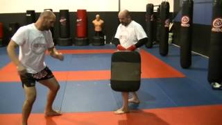 Tutorial How to do a Muay Thai Low Kick and Dutch Style Cut Kick [upl. by Ylluz]