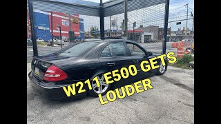 I made my W211 E500 Mercedes Benz LOUDER with a MUFFLER DELETE w211 E500 mercedesbenz [upl. by Meris492]