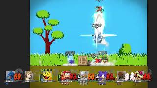 TR4SH 1105 8 Player CPU Battle on Duck Hunt [upl. by Ardien839]