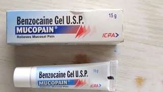 Mucopain Gel Uses  मुँह के छाले में खास फायदेमंद  Benzocaine Gel Uses In Hindi [upl. by Tacklind]