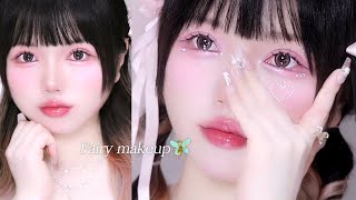 어떻게 사람이 요정 🧚🏻✨｜톡톡하라 윙크 속눈썹｜붙이는 법｜꿀팁 메이크업꿀팁 kbeauty makeup 아이메이크업 [upl. by Nike]