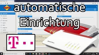 Fritzbox am Telekom Anschluss  Die automatische Einrichtung [upl. by Nomzed246]