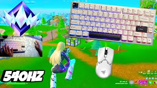 Rainy 75 unboxing  ASMR🤩 Fortnite OG Ranked Reload 🏆 Satisfying Keyboard Fortnite 540 FPS Smooth 4K [upl. by Osman]