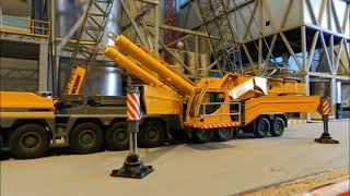 Liebherr LTM 11200 with full luffing jib assembly [upl. by Endo]