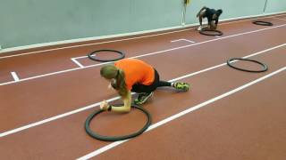 Koordinationstraining mit 2 Reifen pro Athlet [upl. by Winslow]