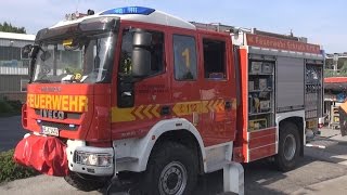 GEFAHRGUTEINSATZ    PRODUKTAUSTRITT IN LKW    VOLLALARM FEUERWEHR ERKRATH [upl. by Fransen]