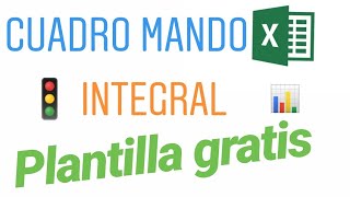 CUADRO MANDO Integral GRATIS Plantilla Excel [upl. by Atikat2]