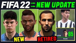 FIFA 22 NEWS  NEW Players Real Faces Wonderkids amp Ratings  Career Mode Squad Update [upl. by Stella]