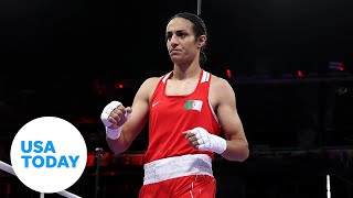 Olympic Committee refutes claim Algerian boxer Imane Khelif failed gender testing  USA TODAY [upl. by Irwin]