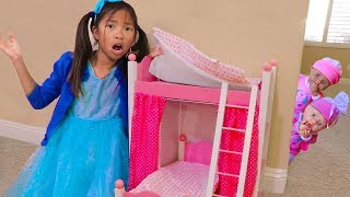 Wendy Pretend Play Babysit amp Sleep Bedtime Bunk bed w Baby Doll Girl Toys [upl. by Toll]