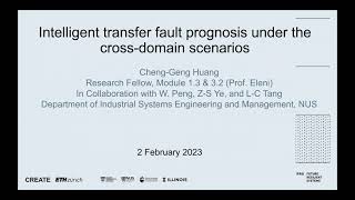 ChengGeng Huang Intelligent transfer fault prognosis [upl. by Eecats]