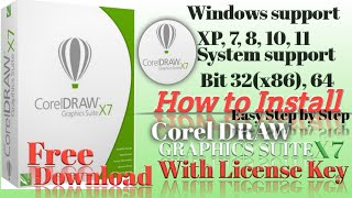 How to Install  Corel Draw Graphics Suite X7  All Windows Support  System Support bit 32 bit 64 [upl. by Hendricks]