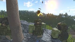 Atropian commandos blow up bridge ROBLOX MILSIM 4K QUALITY COMBAT FOOTAGE [upl. by Eecak]