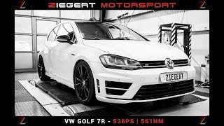 VW GOLF 7R TTE535  536 PS amp 561 NM  ZIEGERT MOTORSPORT [upl. by Bonnibelle162]