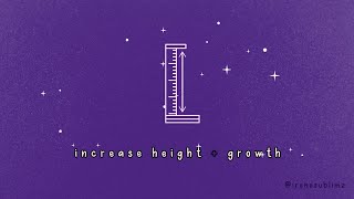 increase height  growth subliminal ⋆⭒˚⋆ w dreamy lofi music 3 [upl. by Bertram]