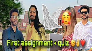 First assignment  first quiz in Ucp university Lahore ❤️💫  malaika ko dear dia Aj 😂✌️ vlog [upl. by Hurleigh]