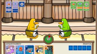 Club Penguin  Scored 25 Cards In 1 CardJitsu Game   Plus Special Ending Move At The End   HD [upl. by Drofnil695]