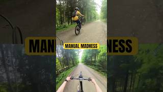 HOW FAR CAN YOU MTB MANUAL This one got scary at the FLAT OUT speed I was going 🚀 mtb wheelie [upl. by Deanna]