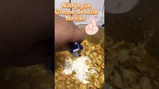 Não Jogue CREME DE LEiTE no Lixo receitas comida culinaria [upl. by Acyssej]