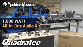 Rockford Fosgate 1800 Watt Audio Kit Install amp Review for 1823 Jeep Wrangler JL [upl. by Nalahs212]