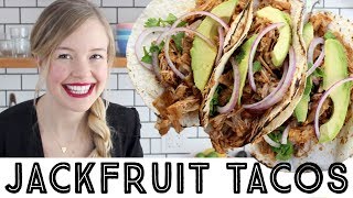 EASY VEGAN JACKFRUIT TACOS [upl. by Euhc]