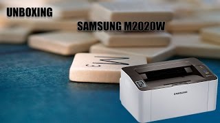 UNBOXING IMPRESORA LASER SAMSUMG M2020W  MONOCROMO [upl. by Nylsaj]