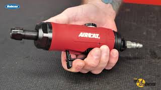 Tool Showcase AIRCAT 6290 Reversible Straight Die Grinder [upl. by Ahseenak167]