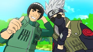 Kakashi amp Might Guy Rivalry Naruto VR [upl. by Melva871]