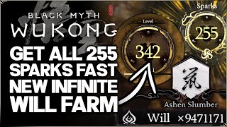 Black Myth Wukong  New Best 70 Sparks Per Hour Will Farm Guide  Unlock ALL Skills Level Up Fast [upl. by Pros]