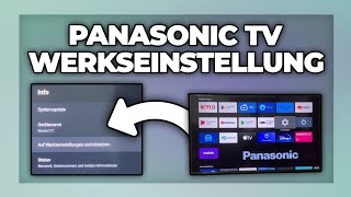 Panasonic TV auf Werkseinstellungen zurücksetzen  Tutorial [upl. by Zined230]