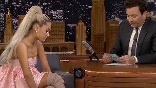 Ariana Grande Takes OVER Jimmy Fallon’s Tonight Show In A Must Watch Interview amp Performance [upl. by Elephus]