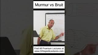 Murmur vs Bruit shortvideo shorts drnajeeb drnajeeblectures [upl. by Assenej]