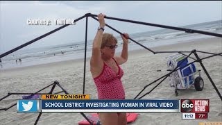 School district investigating woman in viral video [upl. by Suirauqed]