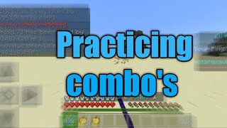 Practicing combos Ectary server Minecraft bedrock edition [upl. by Bautista]