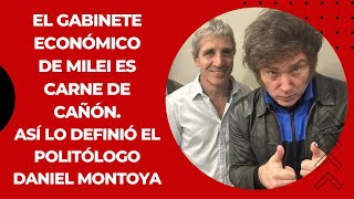 El gabinete económico de Milei es carne de cañón Así lo definió el politólogo Daniel Montoya [upl. by Orva234]