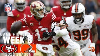 San Francisco 49ers vs Cleveland Browns  2023 Week 6 Game Highlights [upl. by Laurita722]