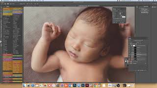 Newborn baby skin retouch photoshop tutorial [upl. by Terence]